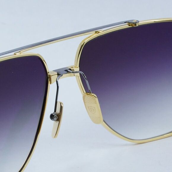 Dita KUDRU DTS-436-A-01 Sunglasses Gold/Black Aviator Frame, Grey Lenses - Picture 4 of 13